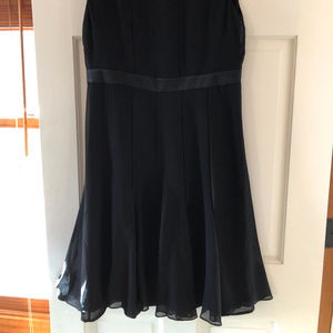 Allegory Black Chiffon Lined Dress.  LBD